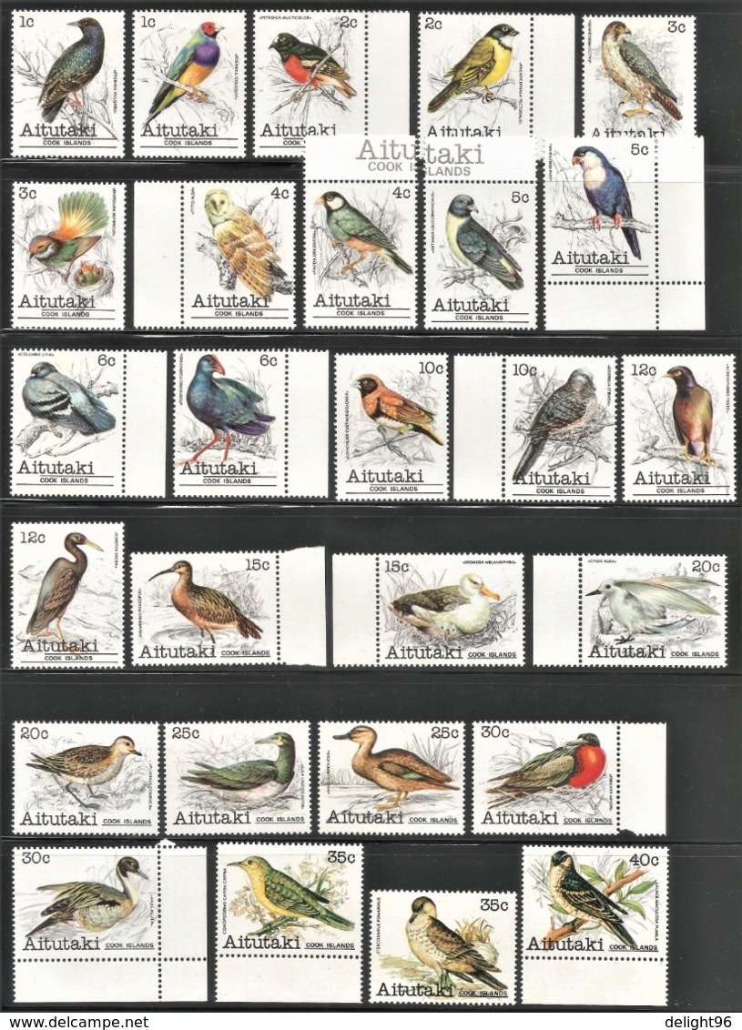 1981-82 Aitutaki Birds Set (** / MNH / UMM) - Sonstige & Ohne Zuordnung