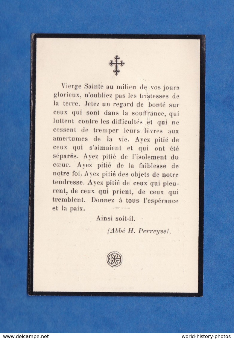 Faire Part De Décés Avec Photo - Eugénie MAURIER épouse De Charles CLERC Décédée Le 25 Décembre 1934 - Décès