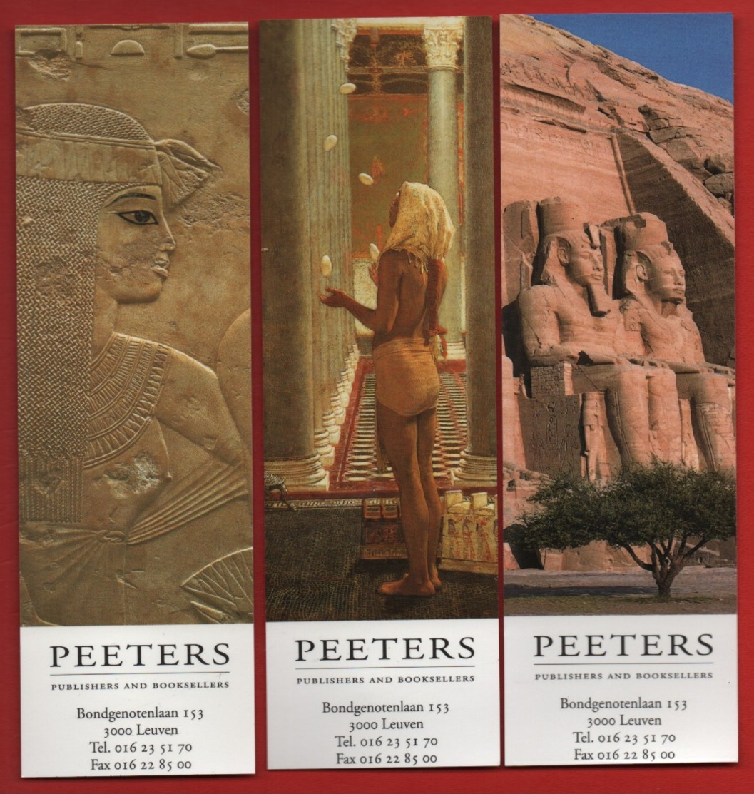 *233*  PEETERS Ed. : EGYPTE * ART * -  SERIE 3 MARQUE PAGE - Marque-Pages