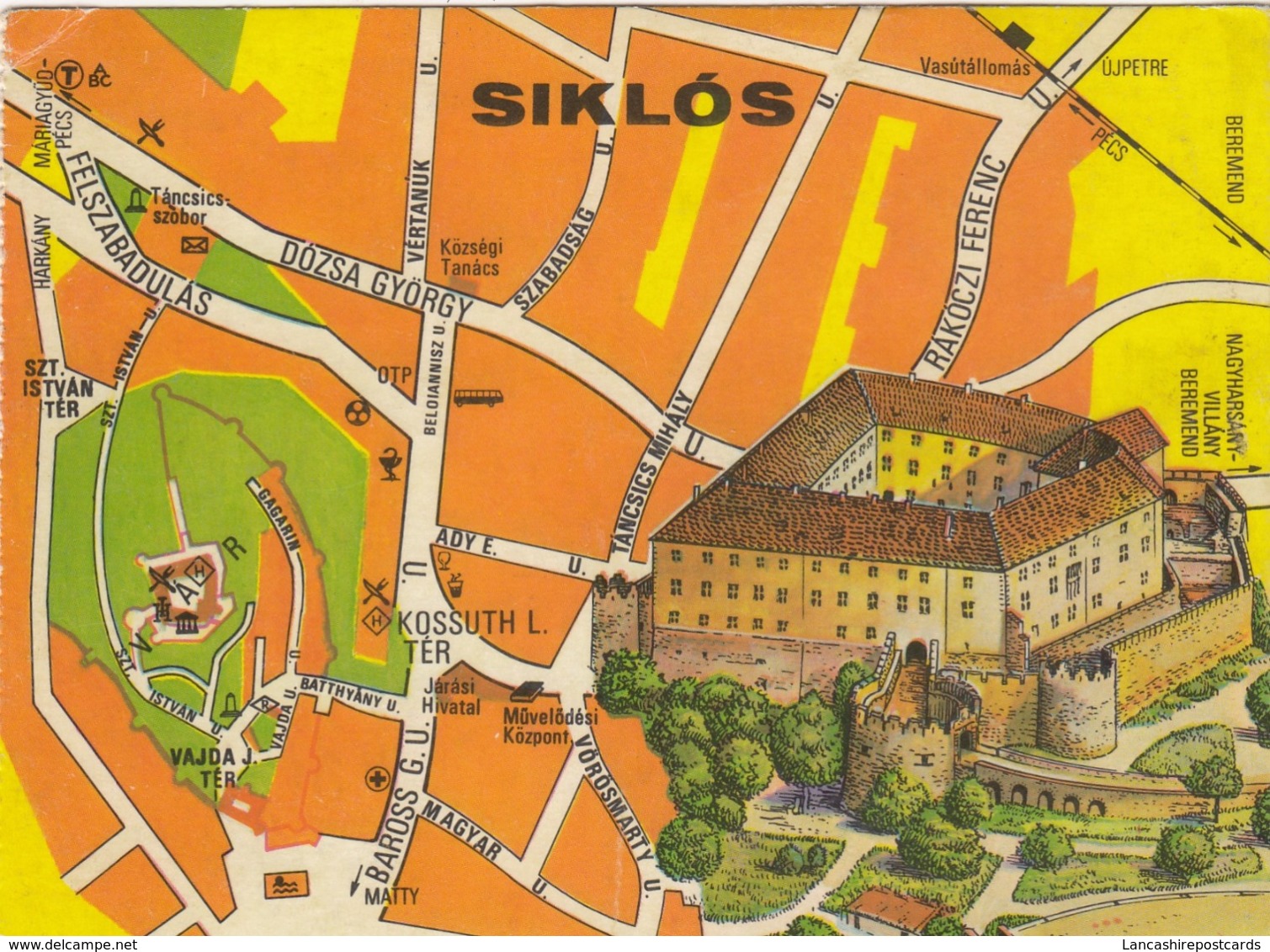 Postcard Siklos Hungary Map My Ref  B23712 - Hungary