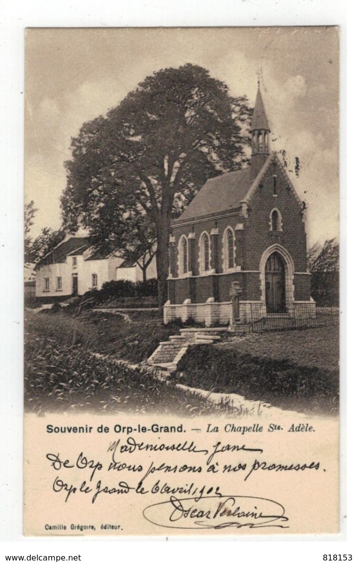 Orp-le-Grand  -  La Chapelle Ste. Adèle 1902 - Orp-Jauche