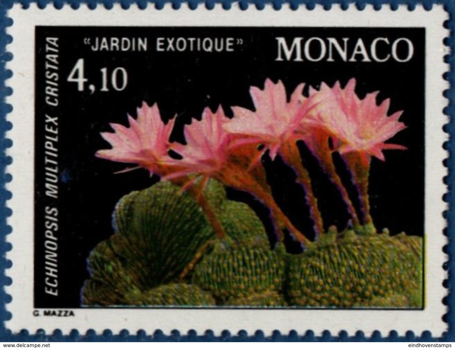 Monaco 1980 4.10 Fr Echinopsis Multiplex Cristata, Mediterranean Cacti 1 Value MNH - Sukkulenten