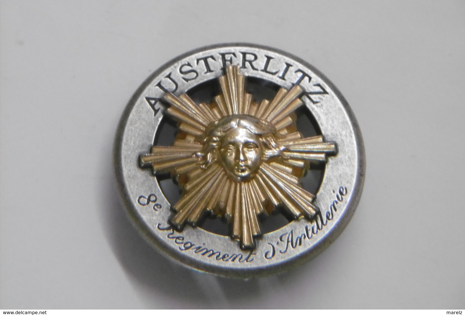 Insigne Pucelle Militaria AUSTERLITZ 8è Régiment D'Artillerie - Armée De Terre