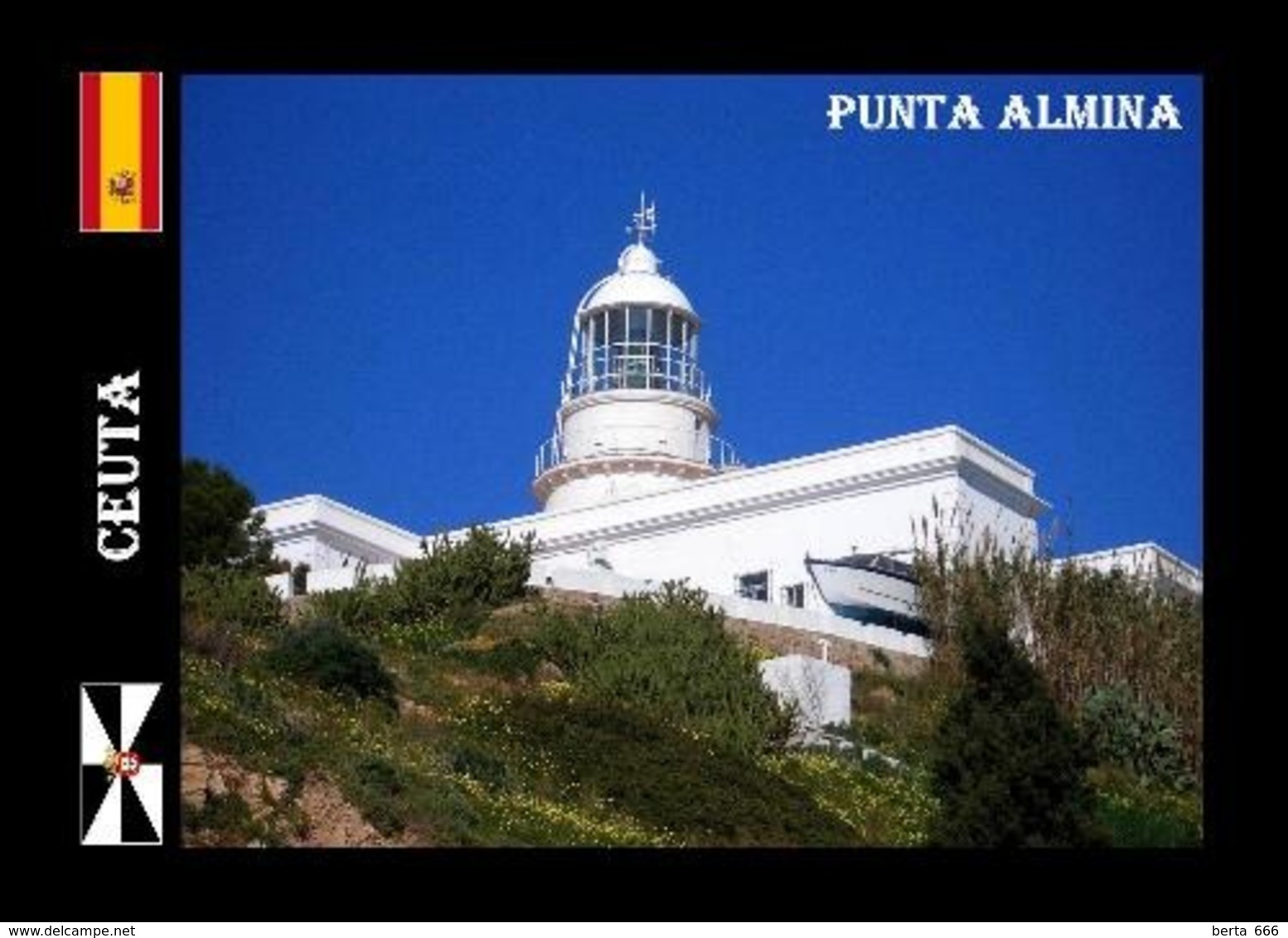 Ceuta Punta Almina Lighthouse North Africa New Postcard - Ceuta