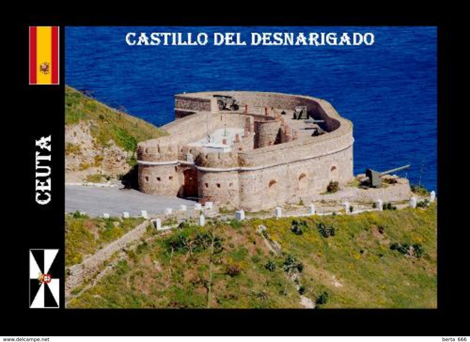 Ceuta City North Africa Desnarigado Castle New Postcard - Ceuta