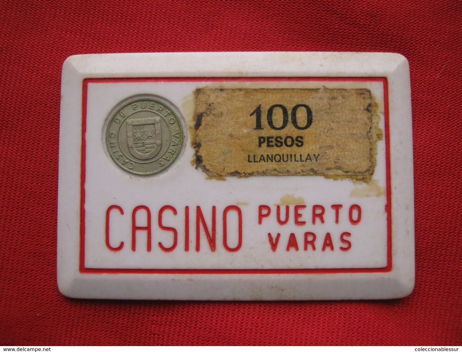 Chile  Ficha  Chip 100 Pesos Casino De Puerto Varas - Casino