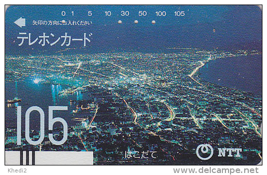 Télécarte Ancienne Japon / NTT 430-009 - HAKODATE - JAPAN Front Bar Phonecard / TBE - Balken Telefonkarte - Japon