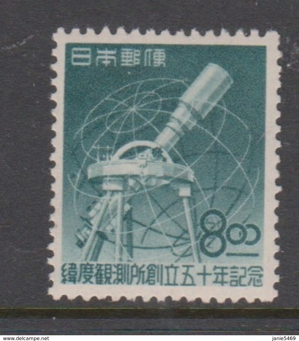 Japan SG555 1949 50th Anniversary Of Establishment Of Latitude Observatory Mizusawa Mint Hinged - Usati