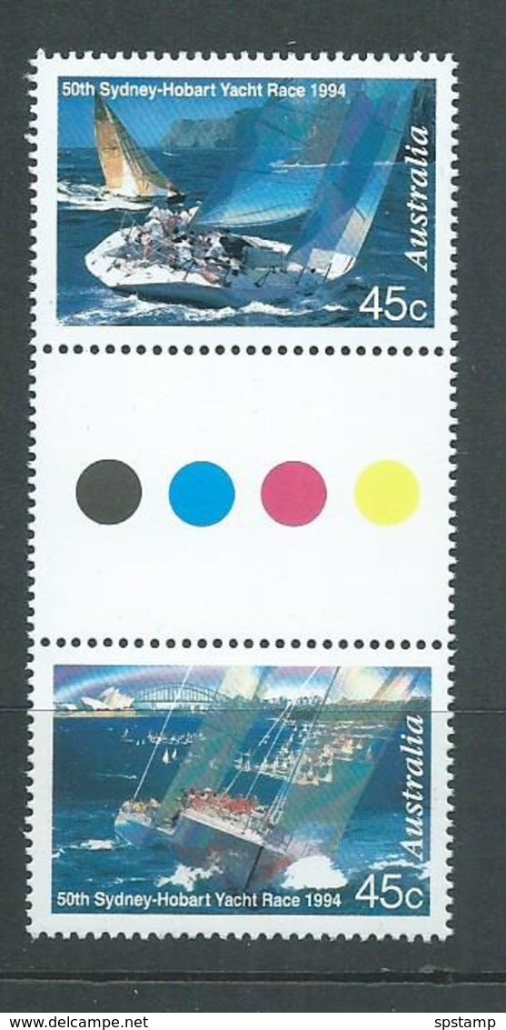 Australia 1994 Yacht Race 50th Anniversary Gutter Pair  MNH - Mint Stamps