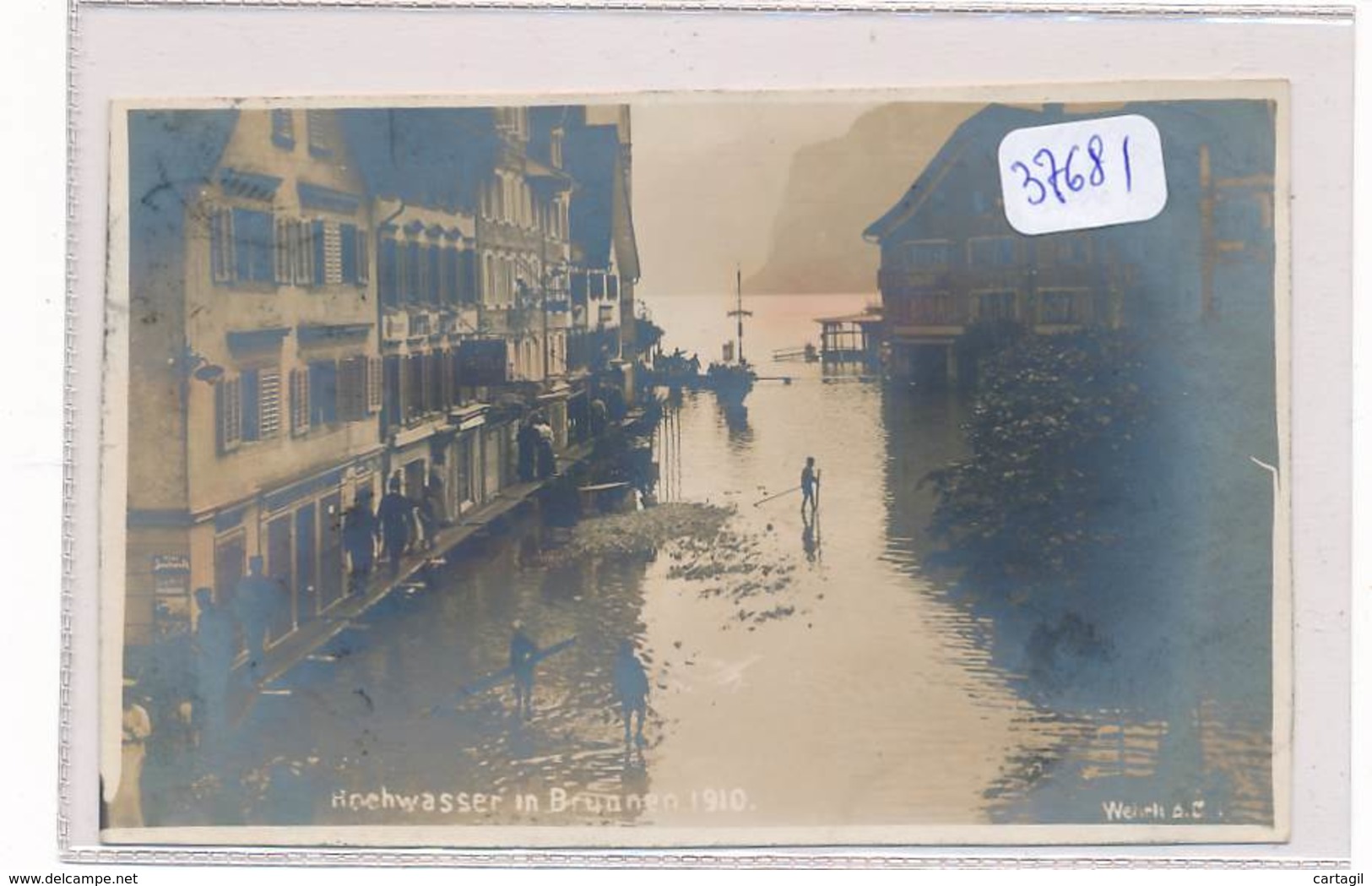 CPA-37681-Suisse -Brunnen -carte Photo Hochwasser 1910-Sans Frais Acheteur - Autres & Non Classés