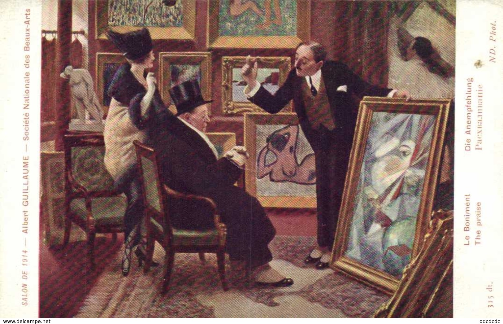 Salon De 1914 Albert GUILLAUME Le Boniment RV - Peintures & Tableaux