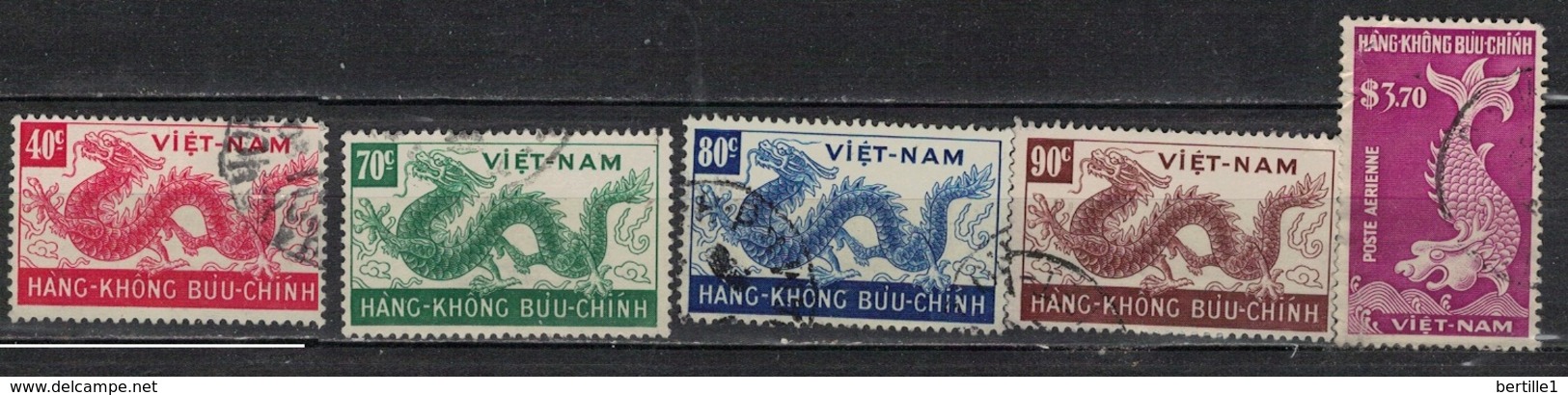 VIETNAM                N°     YVERT  PA 4/8  OBLITERE              ( Ob  4/G ) - Vietnam