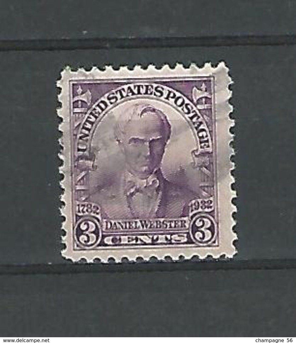 1932 N° 317 DANIEL WEBSTER UNITED STATES POSTAGE  3 CENTS OBLITÉRÉ - Oblitérés