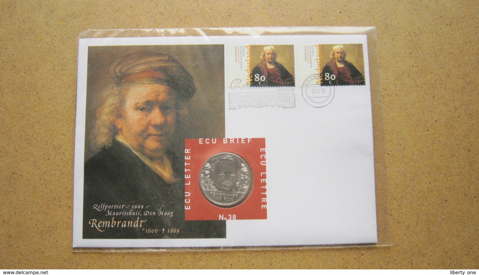 ECU Brief / Letter / Lettre ( N° 38 ) REMBRANDT Van RIJN ( Details > Zie Foto's ) > Schilder ! - Andere & Zonder Classificatie