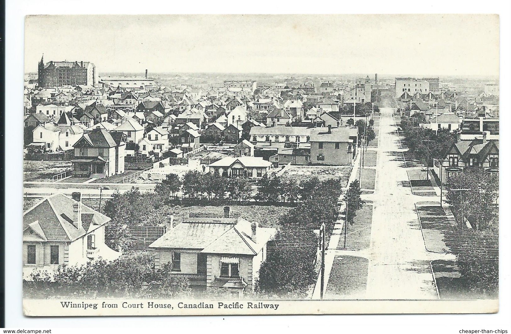 Winnipeg From Court House, Canadian Pacific Railway - Winnipeg