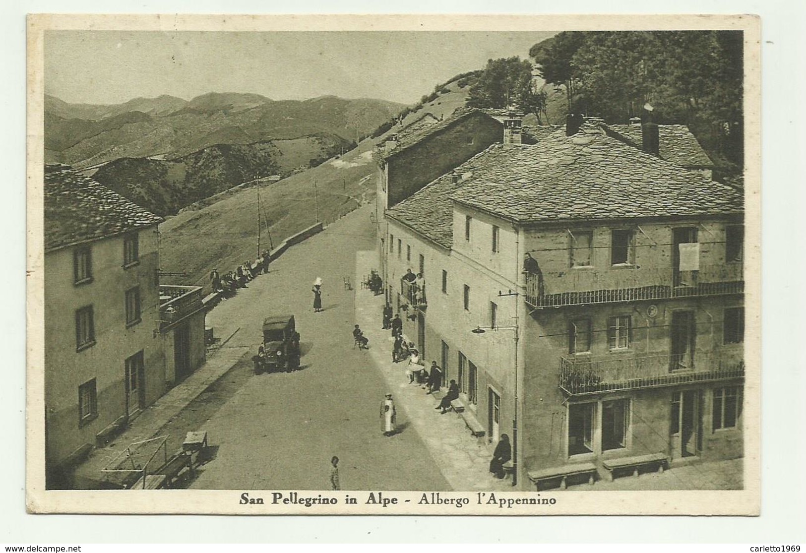 SAN PELLEGRINO IN ALPE - ALBERGO L'APPENNINO 1941 VIAGGIATA FG - Lucca