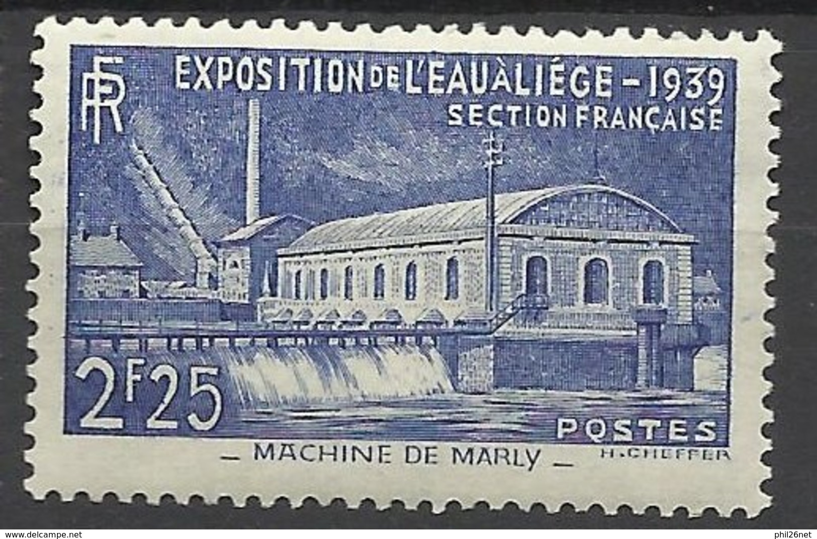 France  N° 430 Exposition De L'Eau   Liège   Neuf  * * TB  =  MNH  VF   - Ongebruikt
