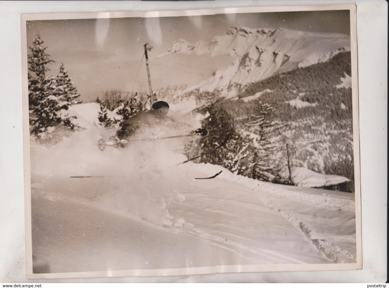 MURREN SWITZERLAND SWISS WINTER SPORTS 25*20CM Fonds Victor FORBIN 1864-1947 - Deportes