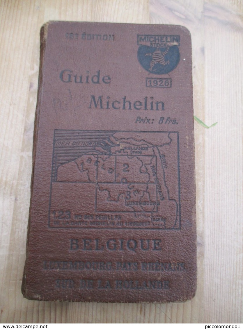 Guide Michelin 1926 Belgique Luxembourg - Prácticos