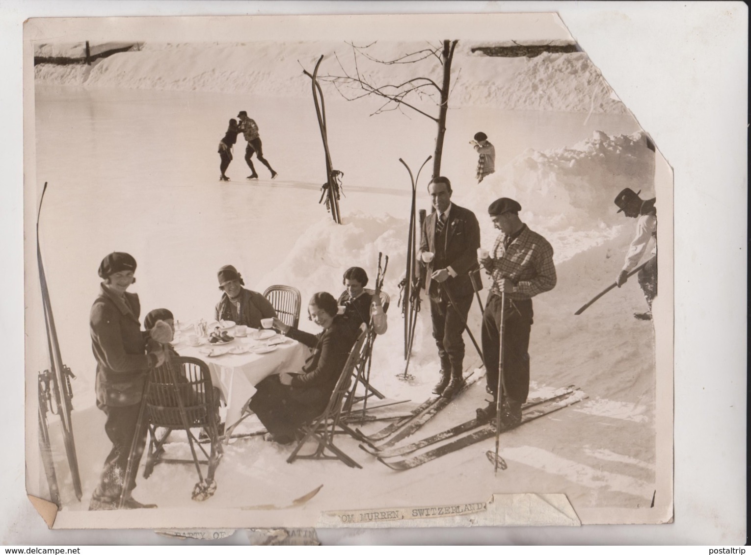 SEE CORNER MURRES SWISS SUIZA ZWITSERLAND  WINTER SPORTS 25*20CM Fonds Victor FORBIN 1864-1947 - Sin Clasificación