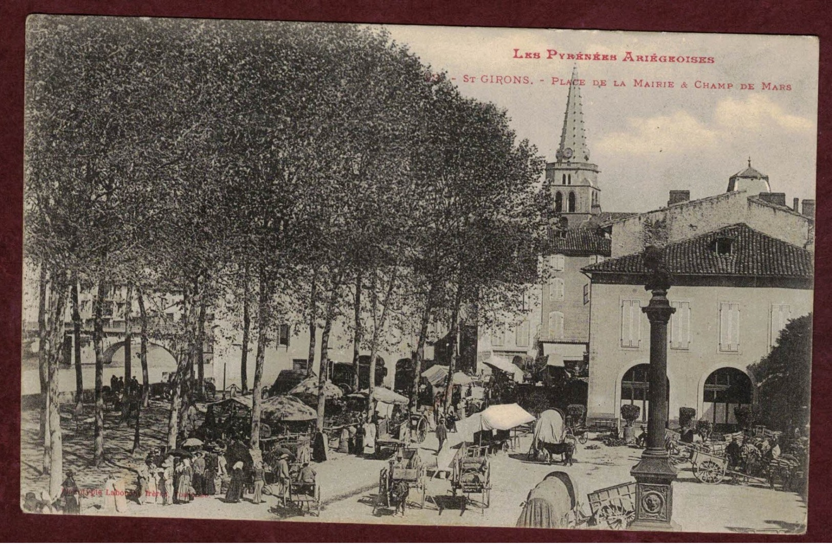 Saint-Girons Place De La Mairie - Marché - Champ De Mars - Ariège 09200 -  Saint Girons Canton De Couserans Ouest - Saint Girons