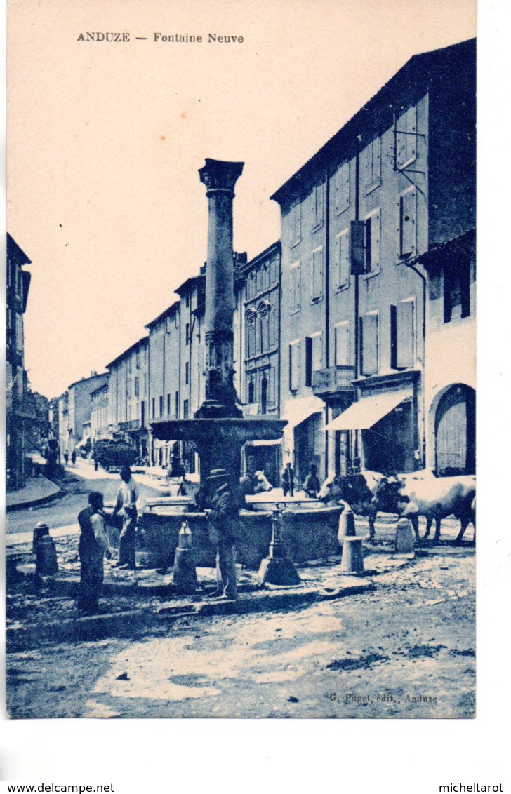 Gard : Anduze : Fontaine Neuve - Anduze