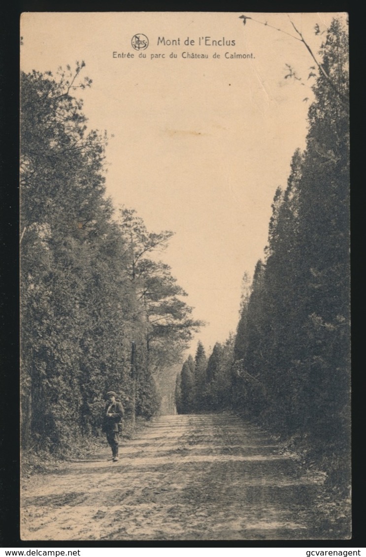 MONT DE L'ENCLUS   ENTREE DU PARC DU CHATEAU DE CALMONT - Kluisbergen