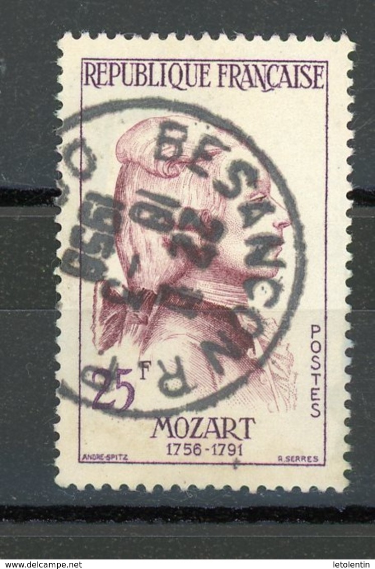 FRANCE - MOZART - N° Yvert 1137 Obli. Ronde  DE BESANÇON 1958 - Oblitérés