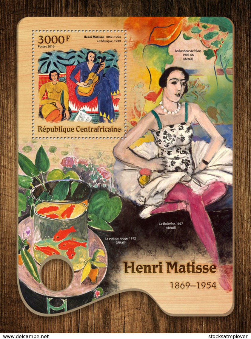 Central Africa  2016  Paintings Henri Matisse - Central African Republic