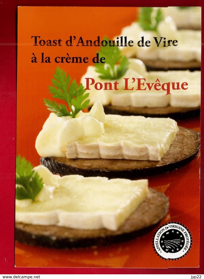 CP Recette De Cuisine Toast D'andouille De Vire à La Crème De Pont L'Evêque - Charcuterie Fromage Normandie Livarot ... - Recettes (cuisine)