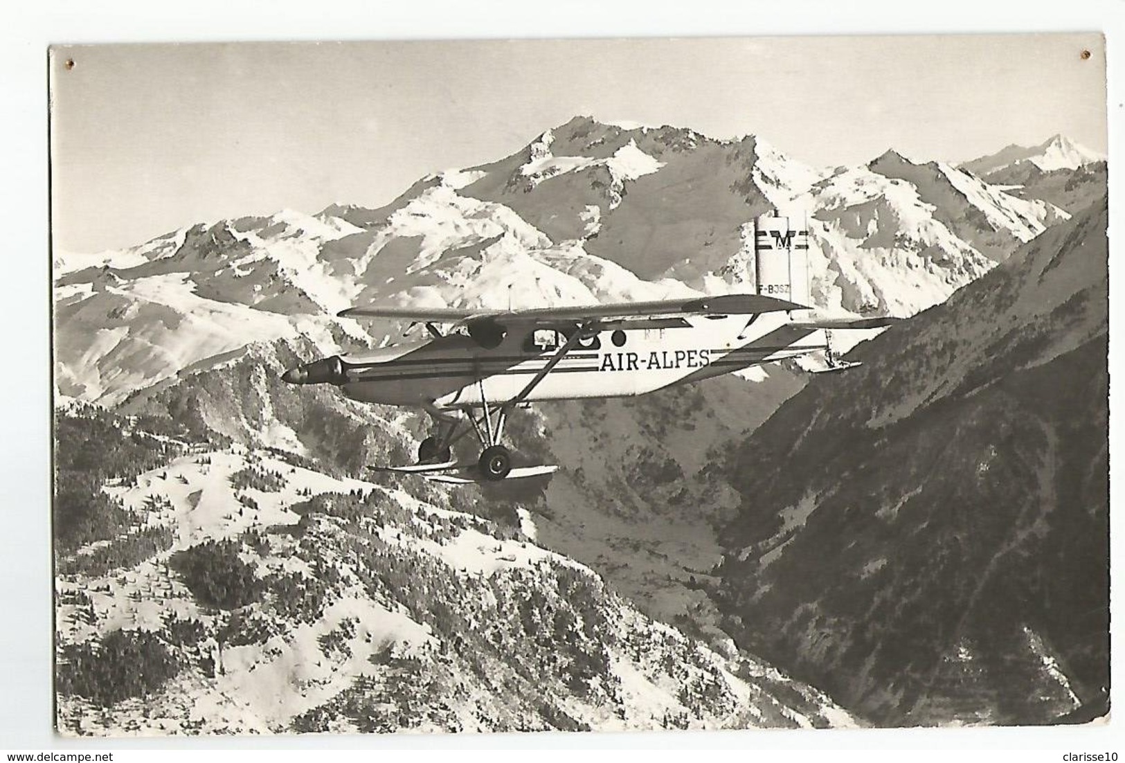 73 Courchevel Le Pilatus D'Air Alpes En Vol Au Dessus De Courchevel Avion - Courchevel