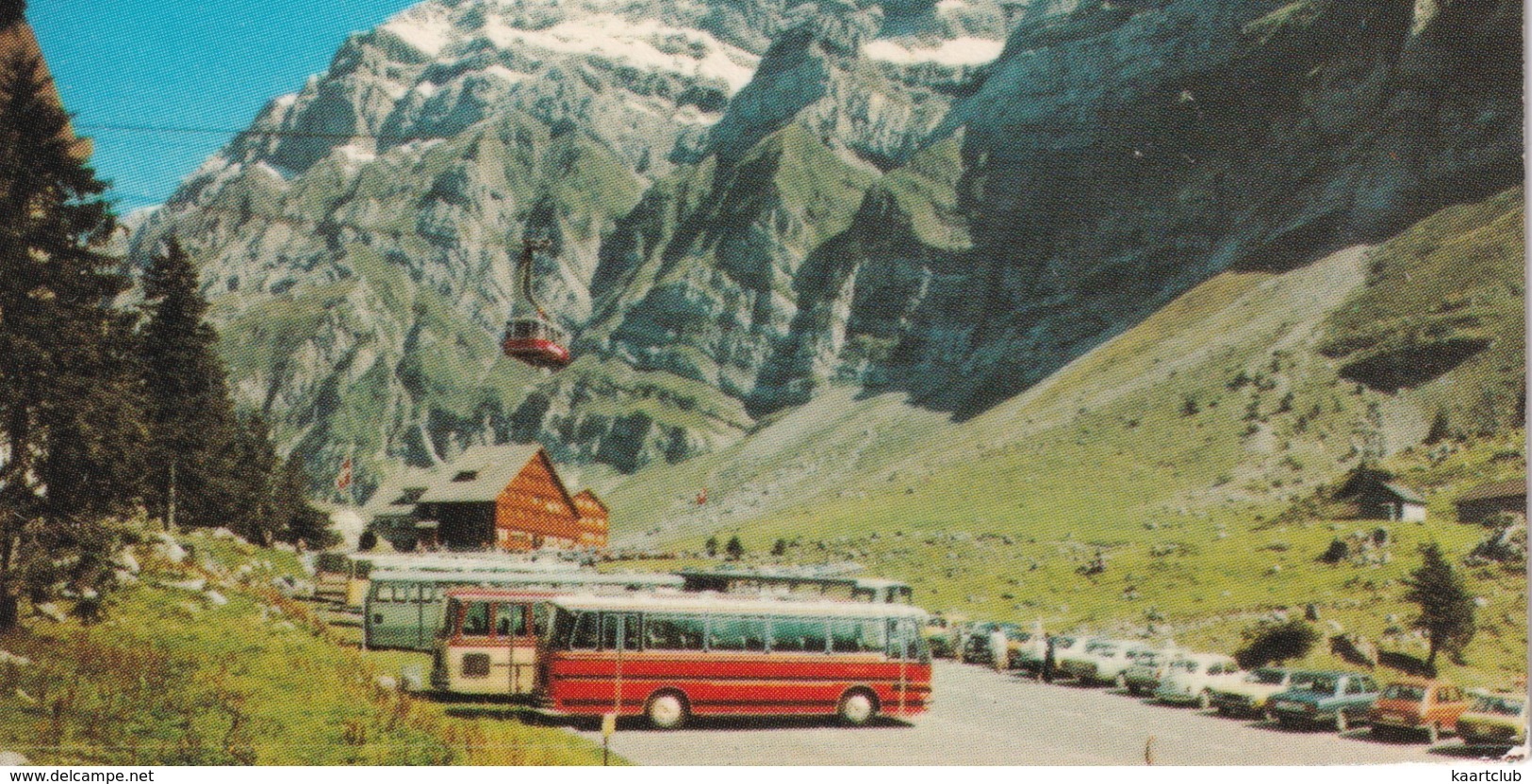 Schwägalp / Santis: LANDROVER 109, POST-AUTOBUS, AUTOBUS/COACH, SCHWEBEBAHN/TÉLÉPHÉRIQUE -  (Schweiz/Suisse) - Toerisme