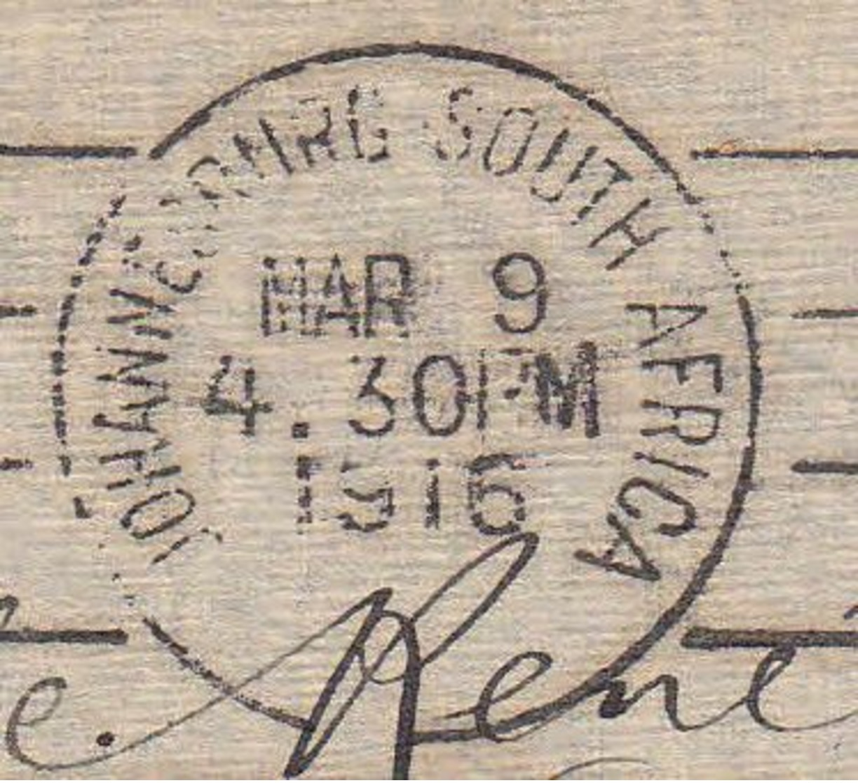 AFRIQUE DU SUD - 1916 - Lettre Pour La France - Lettres & Documents