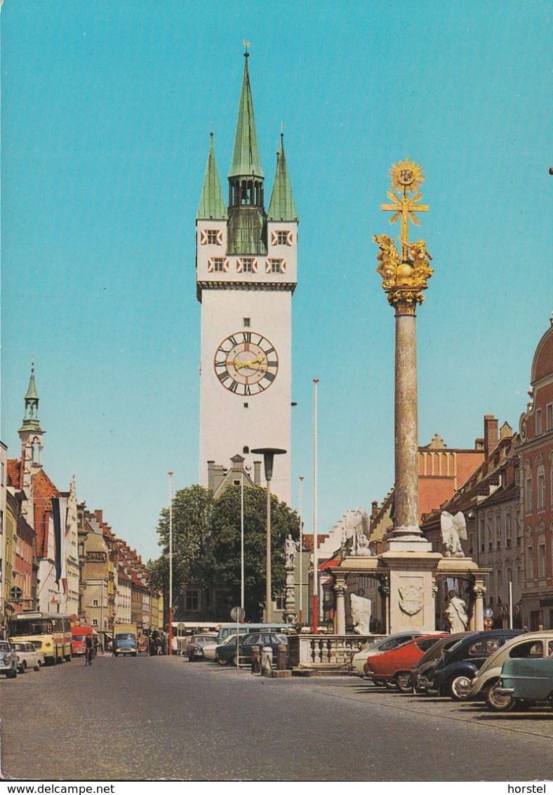 D-94315 Straubing - Stadtturm - Rathaus - Cars - VW TL - Opel Kadett - VW Käfer - Nice Stamp - Straubing