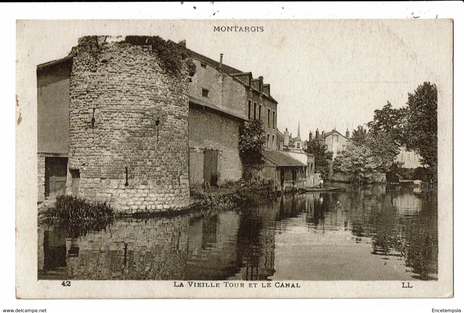 CPA-Carte Postale-FRANCE -Montargis - La Vieille Tour Et Le Canal En 1921 VM6557 - Montargis