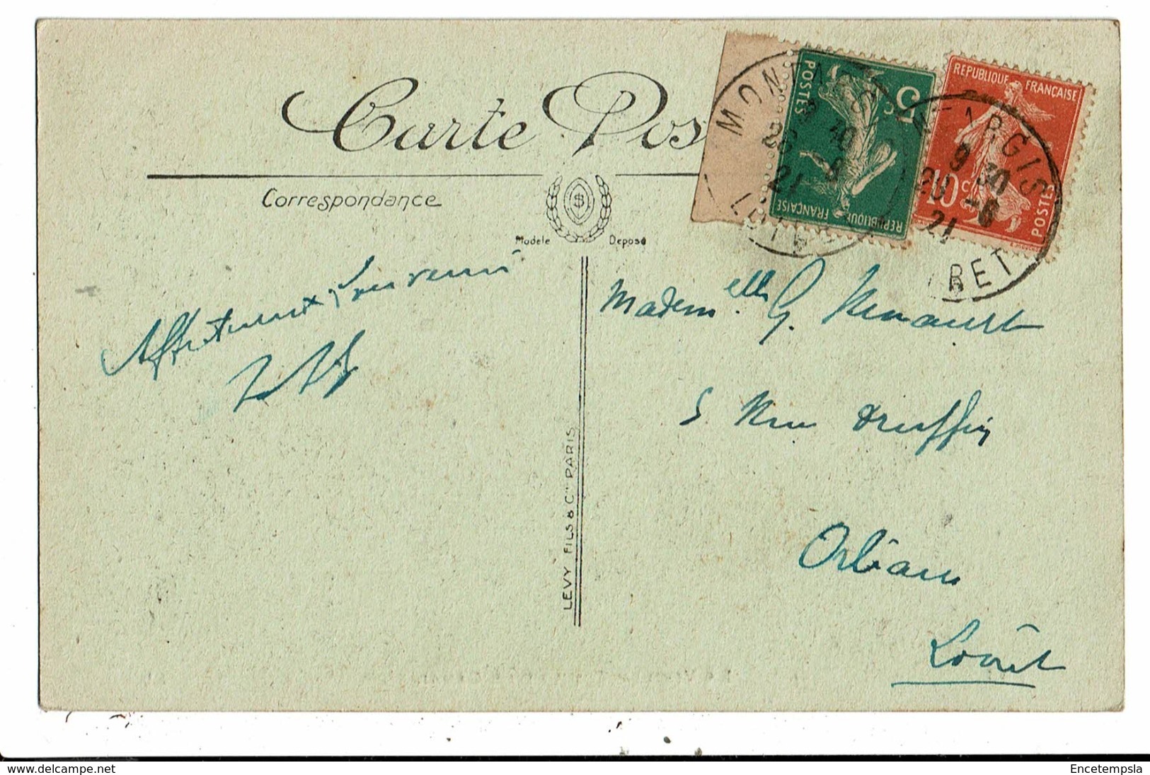 CPA-Carte Postale-FRANCE -Montargis - La Vieille Tour Et Le Canal En 1921 VM6557 - Montargis