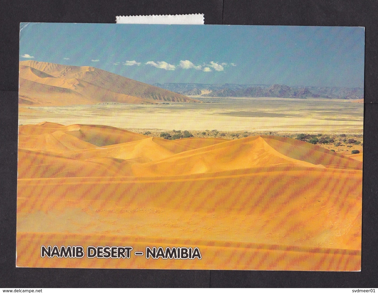 Namibia: PPC Picture Postcard To Netherlands, 1996, 2 Stamps, Butterfly, Insect, Air Label (left Stamp Damaged) - Namibia (1990- ...)