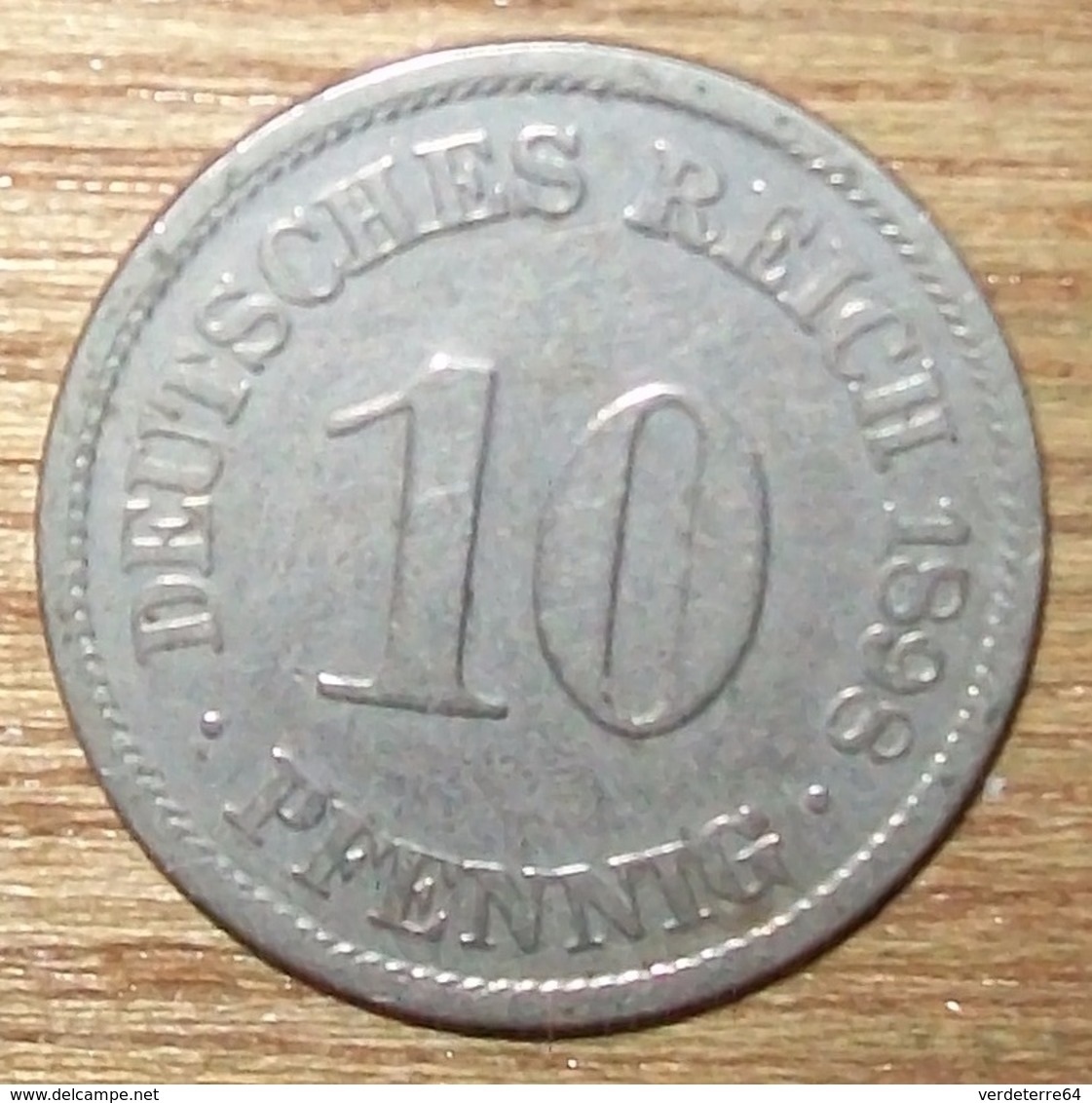 N°2 MONNAIE ALLEMANDE 10 PFENNIG 1898A - 10 Pfennig