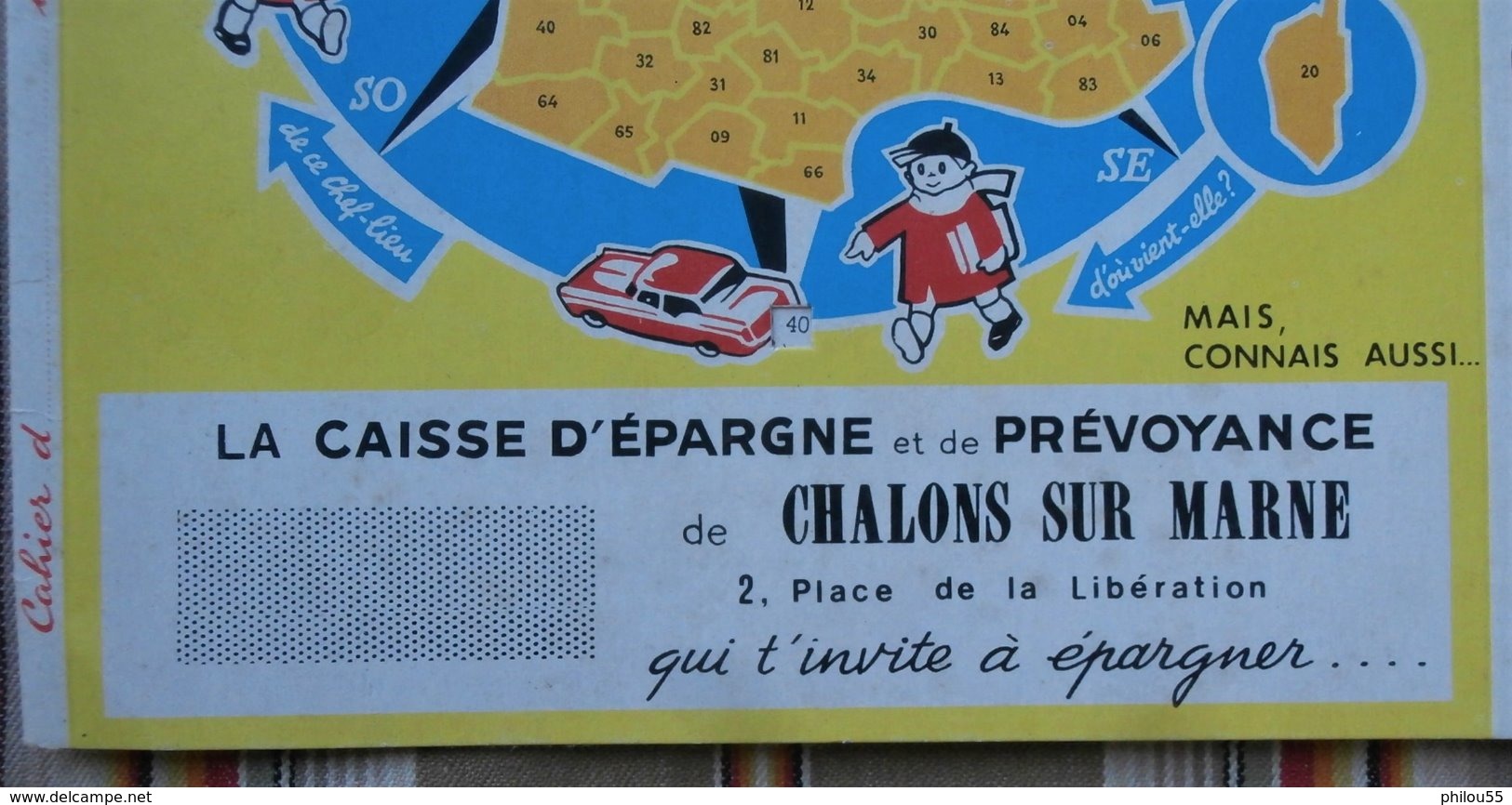 Ancien Protege Cahier A Systeme 51 CHALONS SUR MARNE Caisse D'Eparne Et De Prevoyance BD  L' Ecureuil - Schutzumschläge