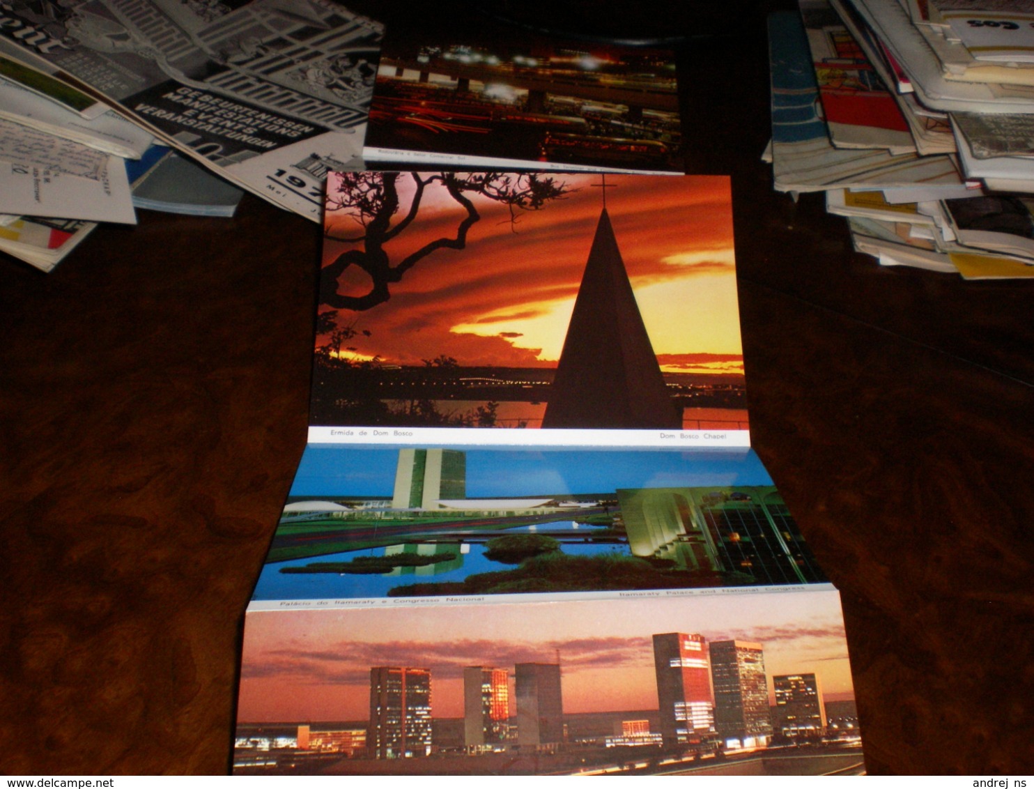 Brasilia A Noite 12 Postcards Set - Brasilia