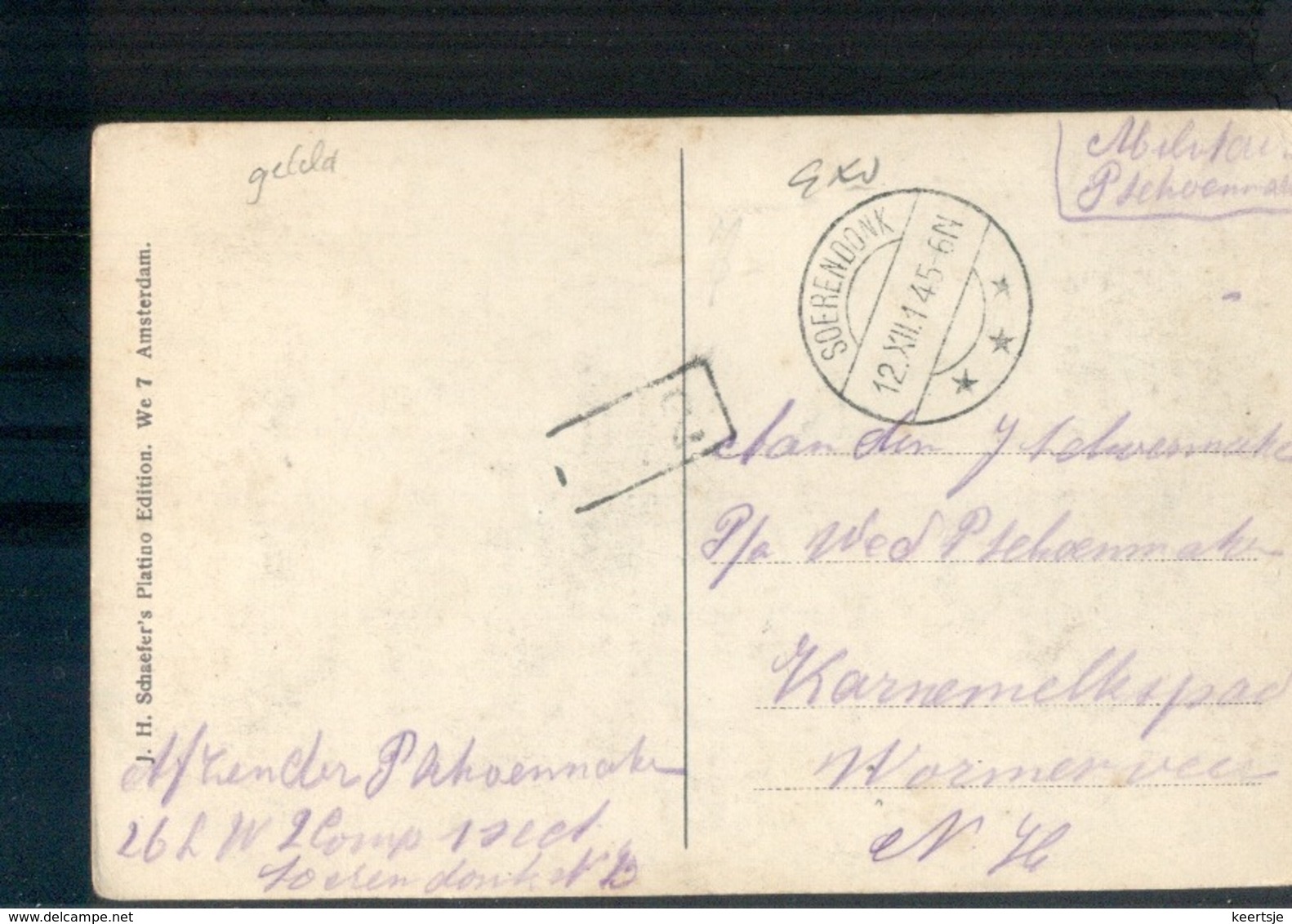 Soerendonk - Langebalk - 1914 - Militair Verzonden - Storia Postale