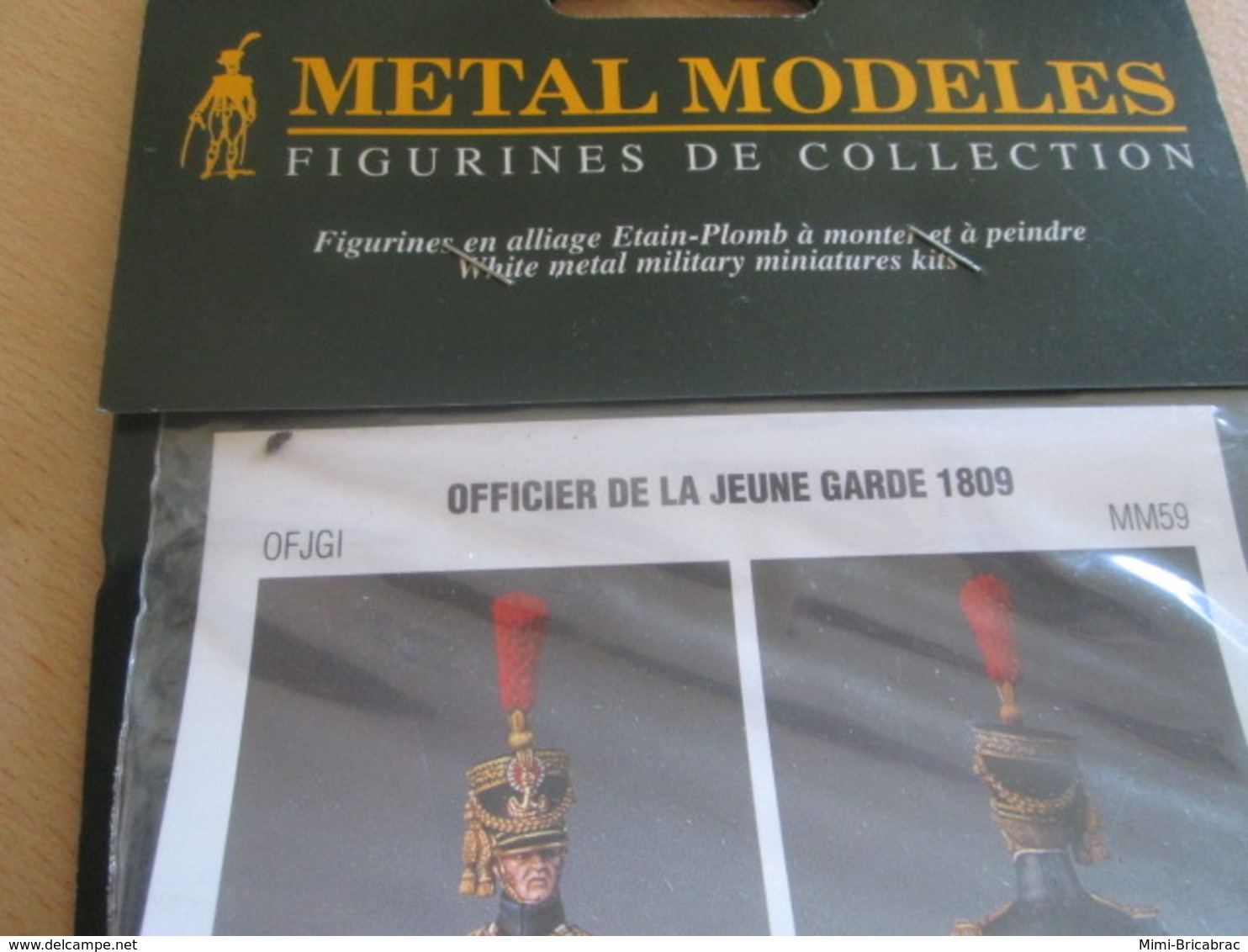 Figurine Métal TOP QUALITE à Monter Et Peindre METAL MODELES 54mm, OFFICIER JEUNE GARDE 1809 Vaut 23 € En Magasin - Small Figures