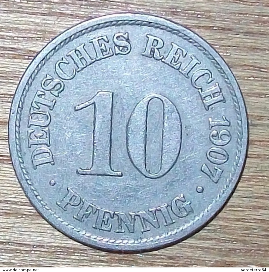 N°12 MONNAIE ALLEMANDE 10 PFENNIG 1907A - 10 Pfennig