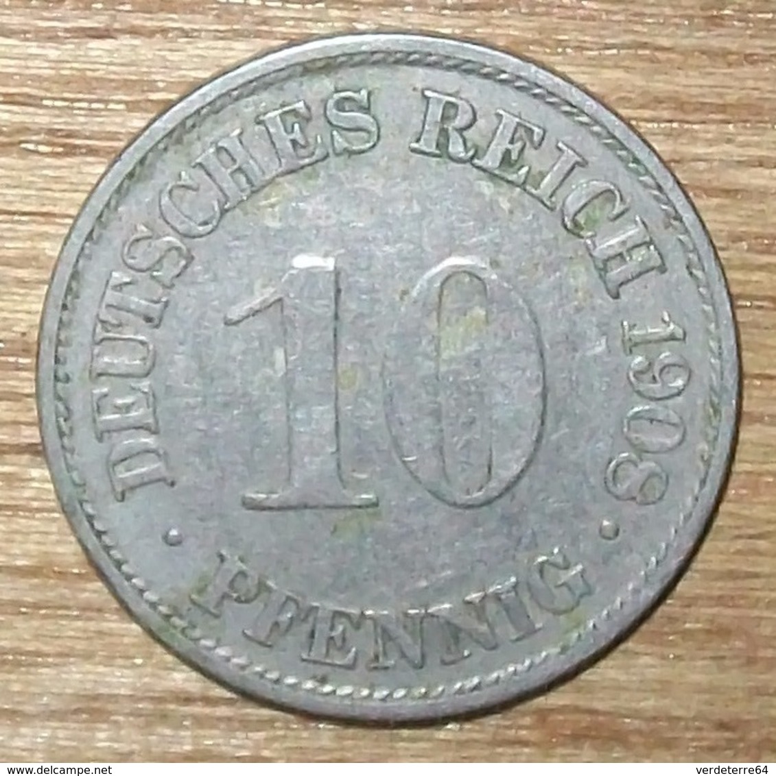 N°13 MONNAIE ALLEMANDE 10 PFENNIG 1908A - 10 Pfennig