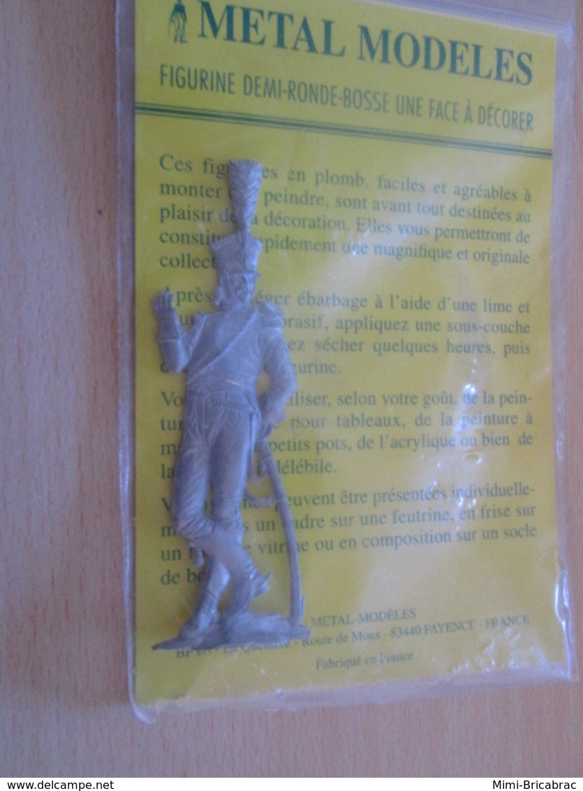 Figurine Métal TOP QUALITE à Monter Et Peindre 1/2 RONDE BOSSE 80mm épuisé Chez Le Fabriquant CHASSEURS 1808 - Figurines