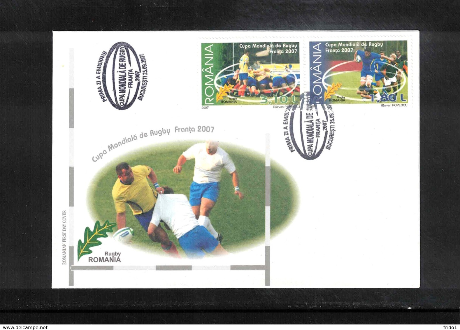 Romania 2007 World Rugby Championship France FDC - Rugby