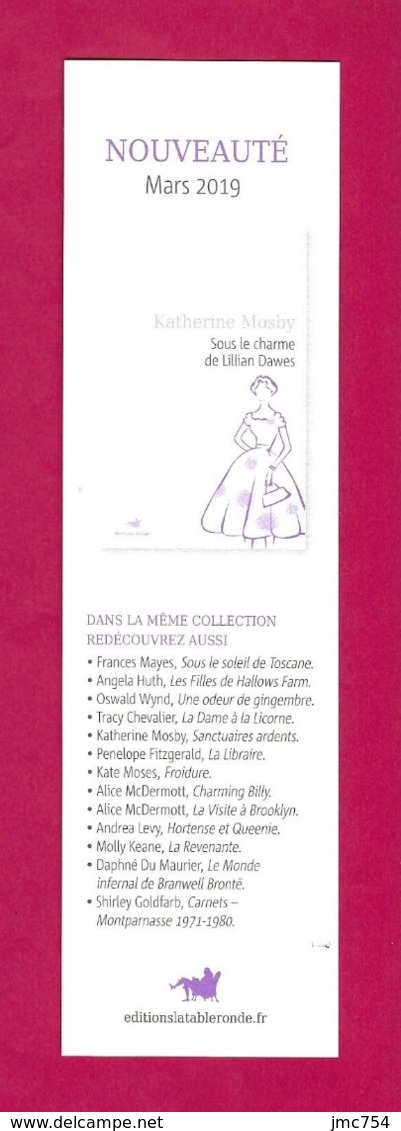 Marque Page.   Editions La Table Ronde.   Bookmark. - Marque-Pages