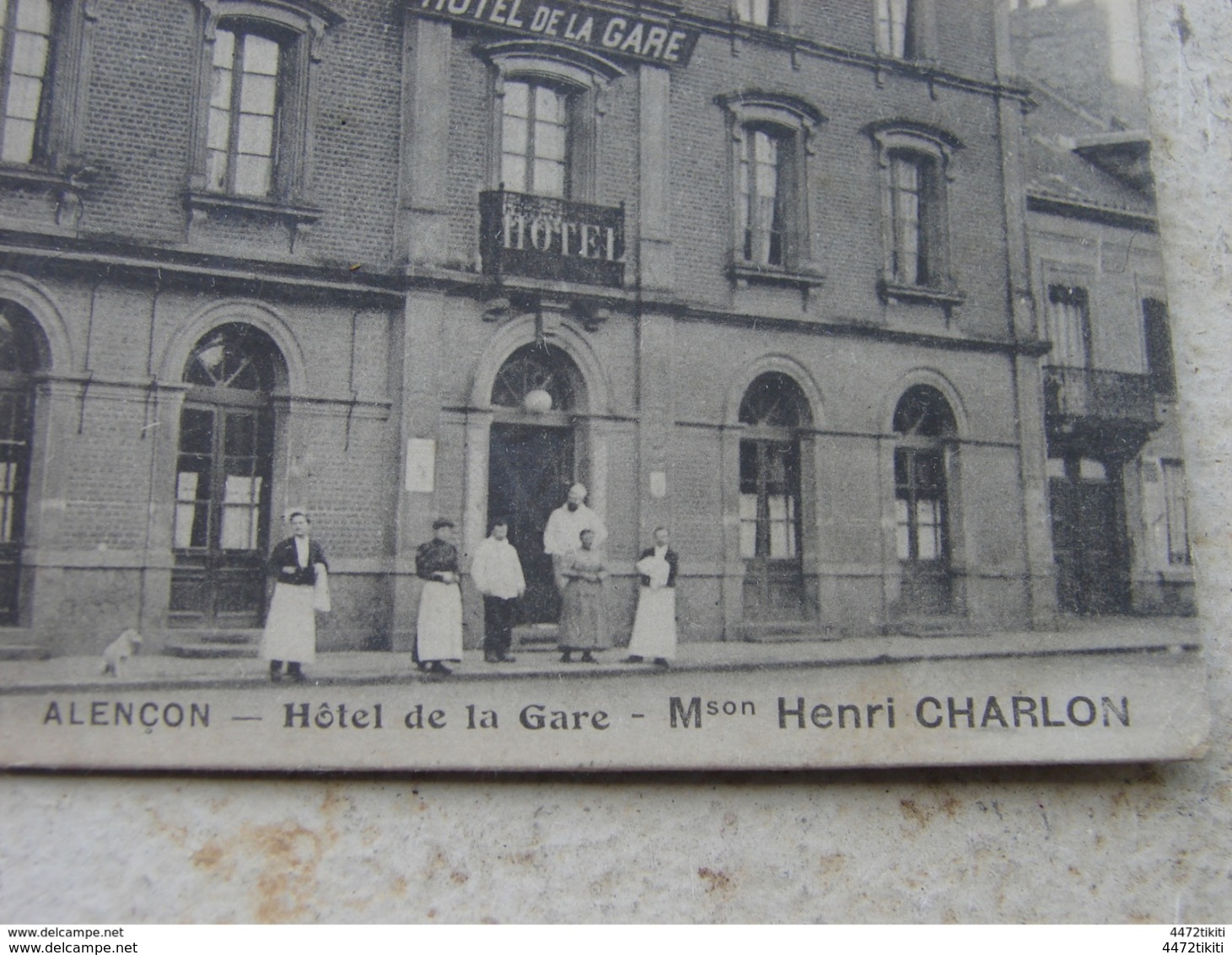 C.P.A.Photo Identifiée - Alençon (61) - Hôtel De La Gare - Maison Henri Charlon - 1909 - SUP (37) - Hotel's & Restaurants