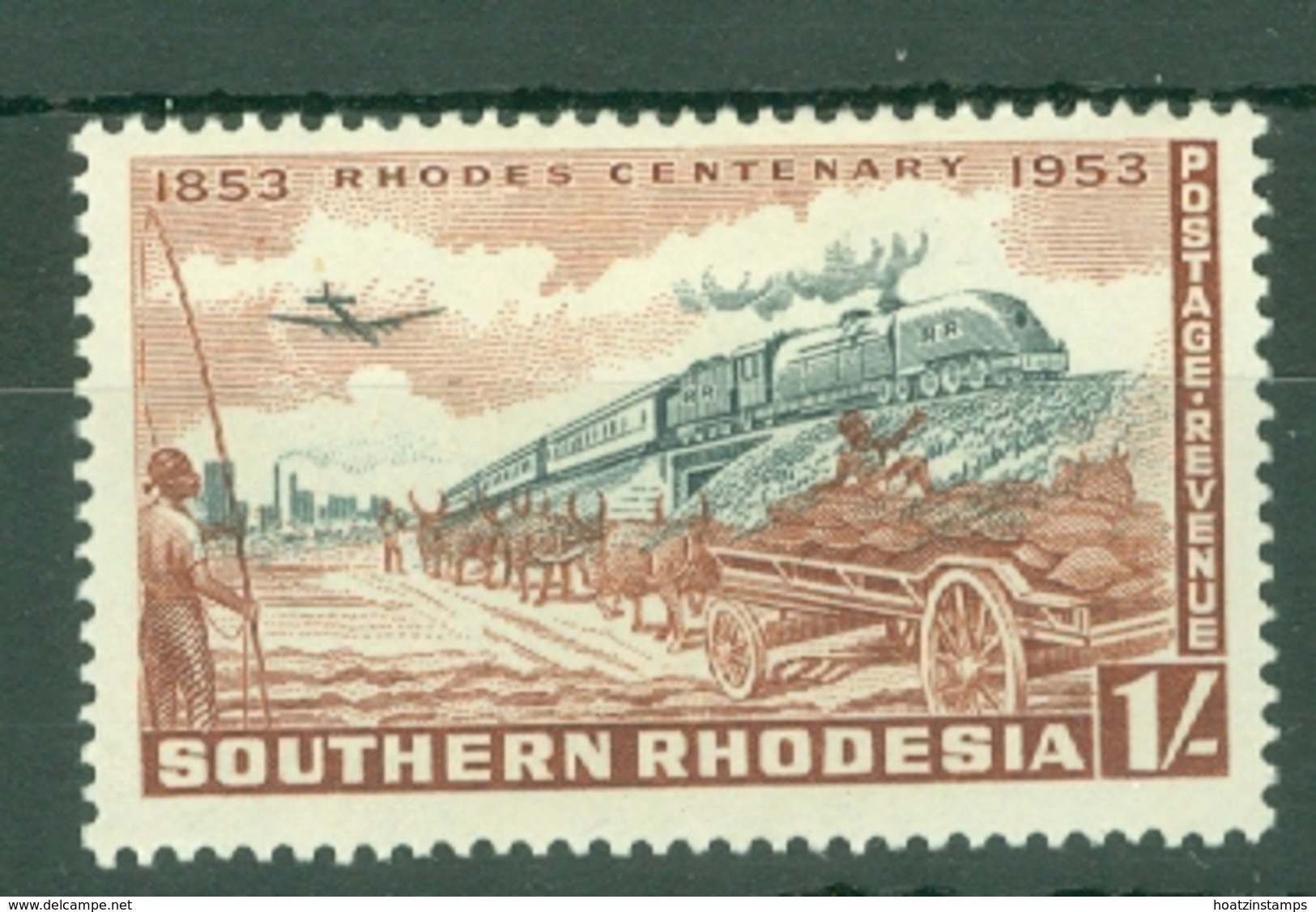 Southern Rhodesia: 1953   Birth Centenary Of Cecil Rhodes   SG75     1/-    MH - Rhodésie Du Sud (...-1964)