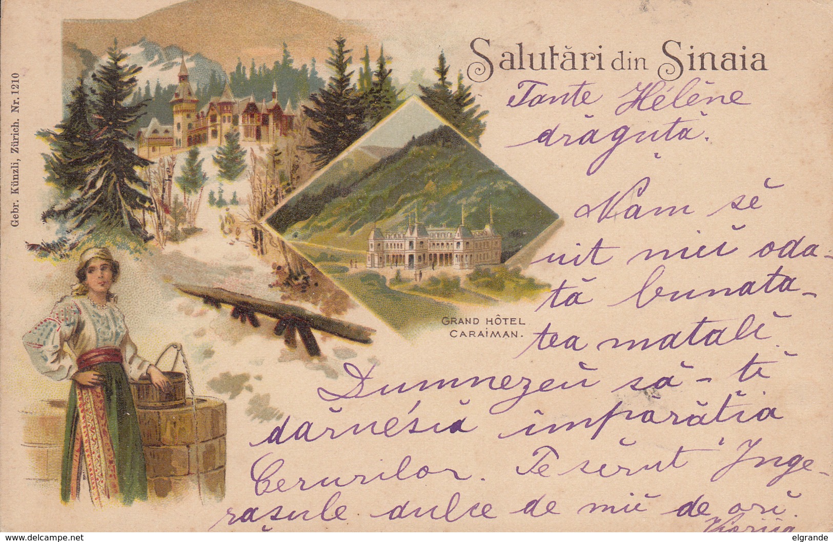 Old Postcard Sinaia - Romania